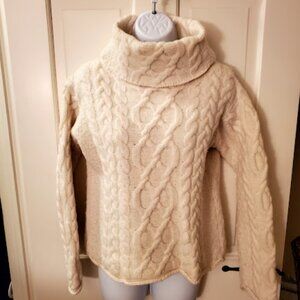 Wool Cowl-Neck Sweater